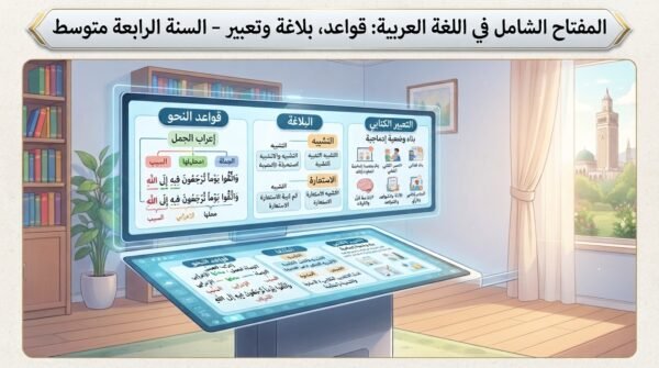 المفتاح الشامل في اللغة العربية: قواعد، بلاغة وتعبير – السنة الرابعة متوسط