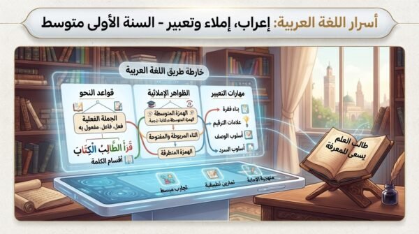 أسرار اللغة العربية: إعراب، إملاء وتعبير – السنة الأولى متوسط